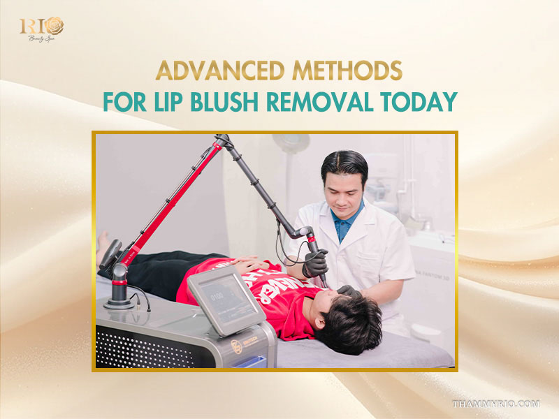 Advanced laser technology for effective lip blush removal procedure at Rio Beauty Spa.