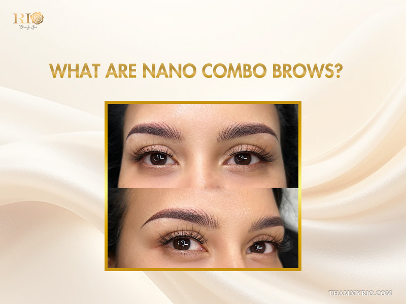 Nano combo brows result featuring hairstrokes and shading for a natural look.