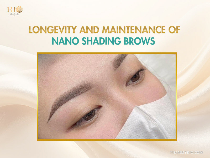 Long-lasting and beautifully maintained results of nano shading brows.