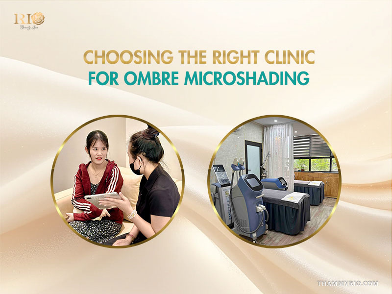 Professional consultation and modern facility for ombre microshading services at Rio Beauty Spa.