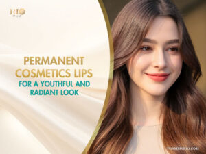 Model with natural permanent cosmetics lips for a youthful and radiant look at Rio Beauty Spa.