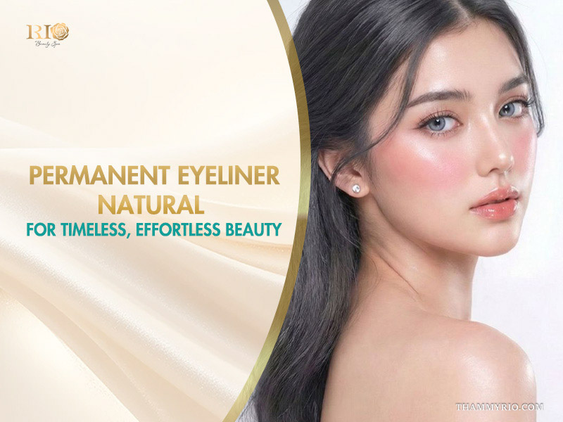 Natural permanent eyeliner result on a beautiful woman at Rio Beauty Spa