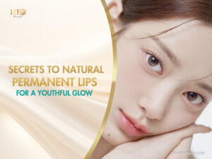 Model with soft pink permanent lips for a natural youthful glow by Rio Beauty Spa.
