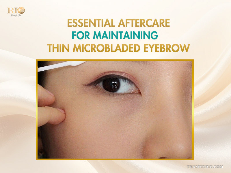 Essential aftercare steps for maintaining thin eyebrows microblading long-term results.