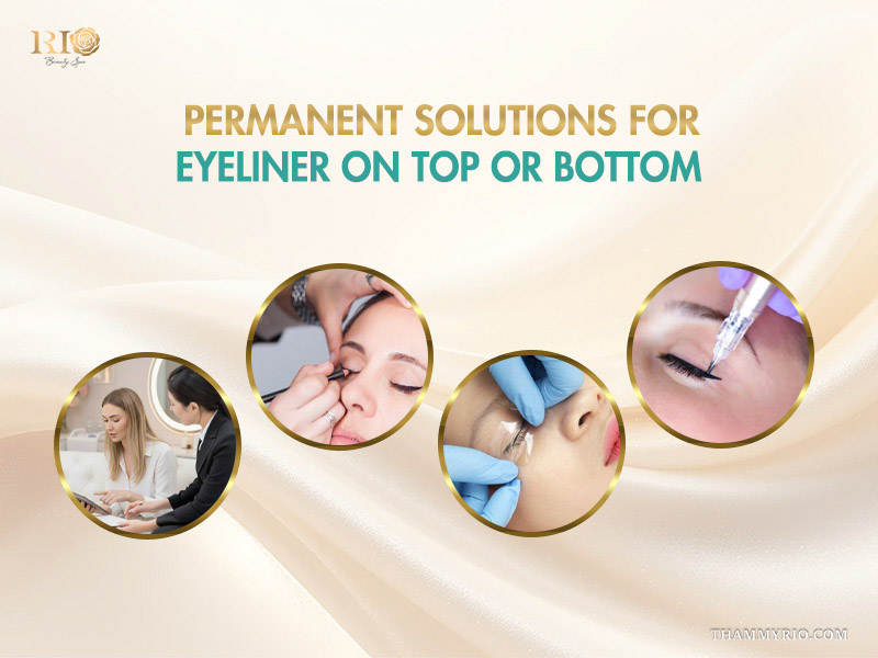 Permanent makeup solutions for top eyeliner and bottom eye liner.
