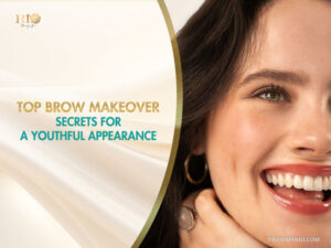 A smiling woman showing a youthful appearance after a professional brow makeover.