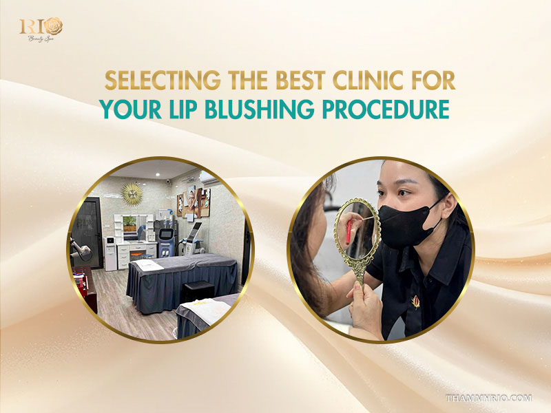 Modern facility and consultation for a tattooing lips procedure.
