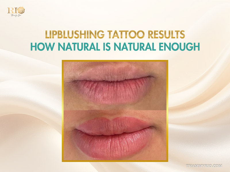Natural lipblush tattoo results before and after for a subtle look