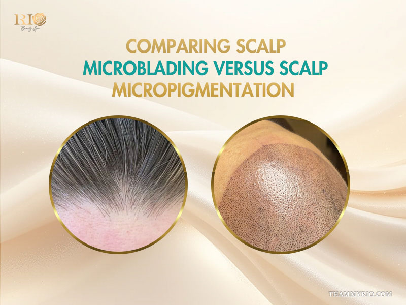 Differences in needle size and style between SMP and microblading on scalp for hair restoration