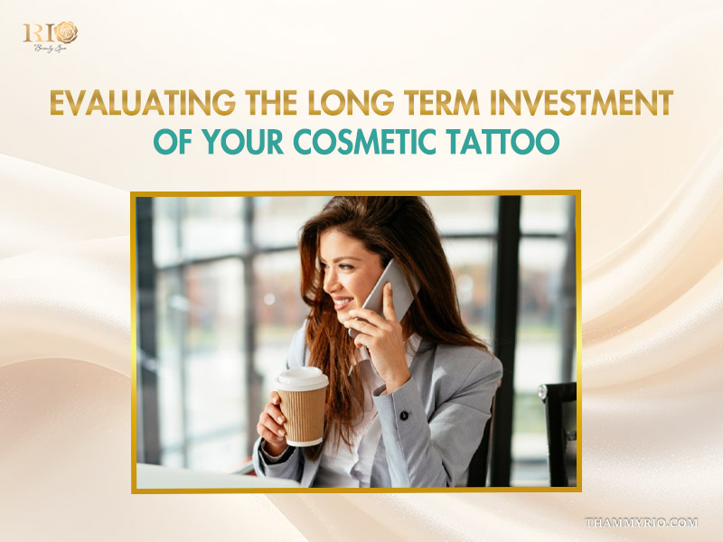 Confident woman enjoying the long term benefits of a shaded eyeliner tattoo.