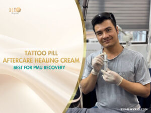 Tattoo Pill aftercare healing cream for optimal PMU recovery and skin soothing at Rio Beauty Clinic