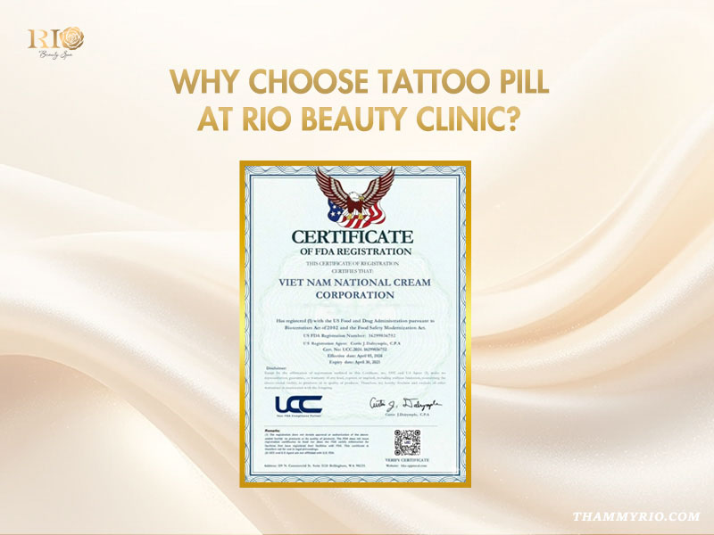 International quality certifications showcasing the safety of Tattoo Pill aftercare cream.