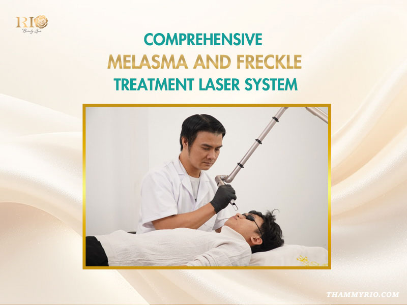 Comprehensive melasma and freckle treatment laser system with Ruby Laser Alpha 6 at Rio Beauty Clinic