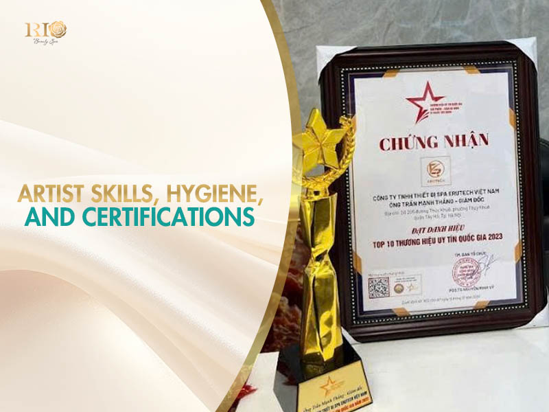 certified clinic for microblading touch up near me with FDA, CE and ISO standards