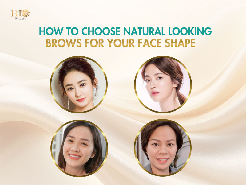 Choosing the best natural looking brows tailored for different face shapes