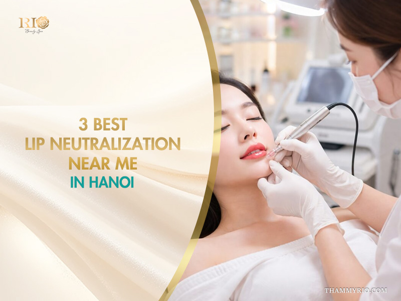 Professional technician performing lip neutralization near me in Hanoi