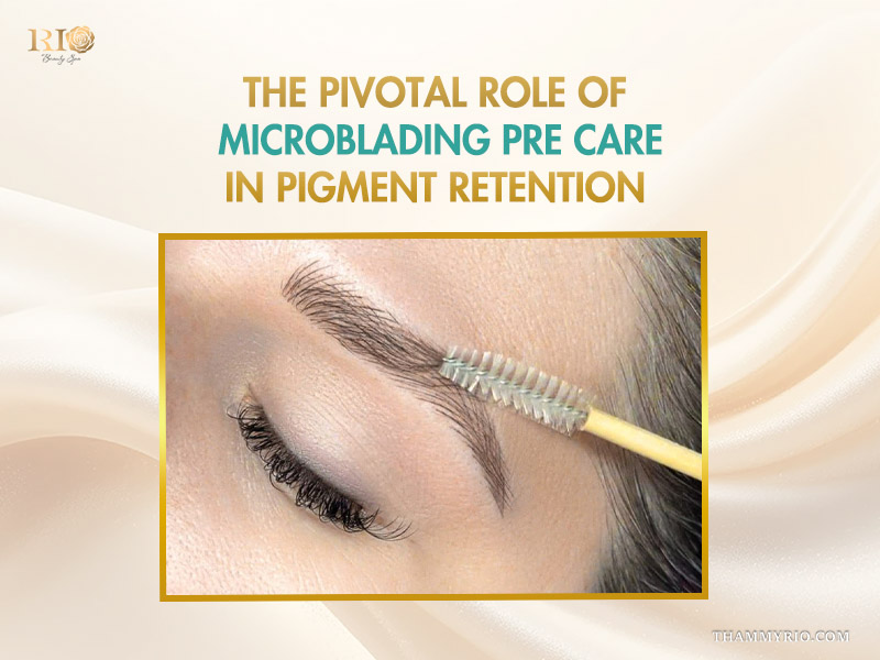 Microblading pre care for better pigment retention and long lasting eyebrow results.