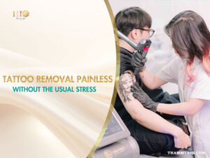 Professional laser tattoo removal painless procedure on a Jack Sparrow portrait arm tattoo at Rio Beauty Spa.