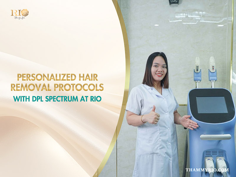 Expert Phạm Thanh Tâm using DPL Spectrum Laser technology for professional hair removal.