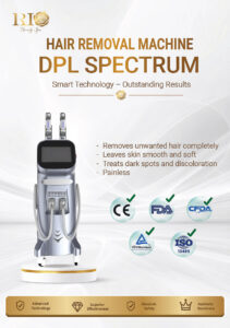 The DPL Spectrum Laser – an essential element of the Rio Alpha Erase AI hair removal trio at Rio Beauty Clinic.