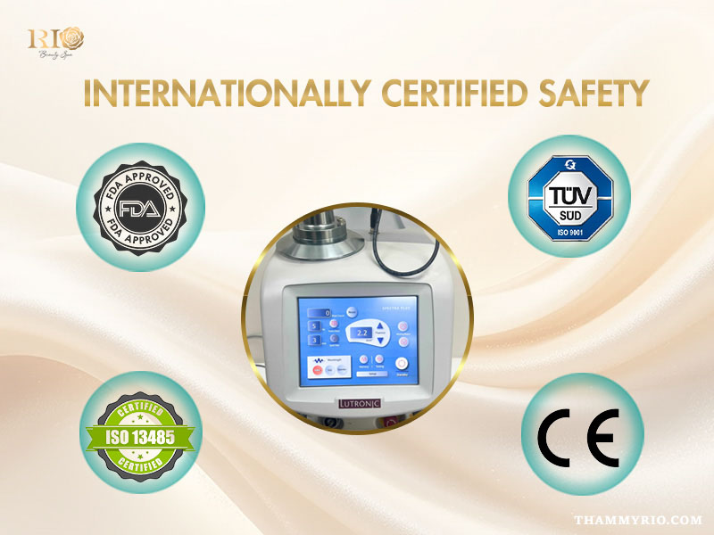 ND Yag Spectra laser at Rio Beauty Clinic, an FDA and CE-certified technology for elite tattoo removal and melasma treatment.
