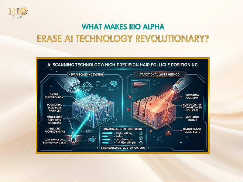 Aesthetic Expert Pham Thanh Tam introduces Rio Alpha Erase AI – the first AI-powered hair removal technology in Vietnam.