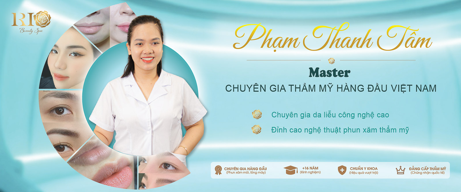 Chân dung Phạm Thanh Tâm, một chuyên gia làm đẹp hàng đầu tại Hà Nội, tại Rio Beauty Clinic.