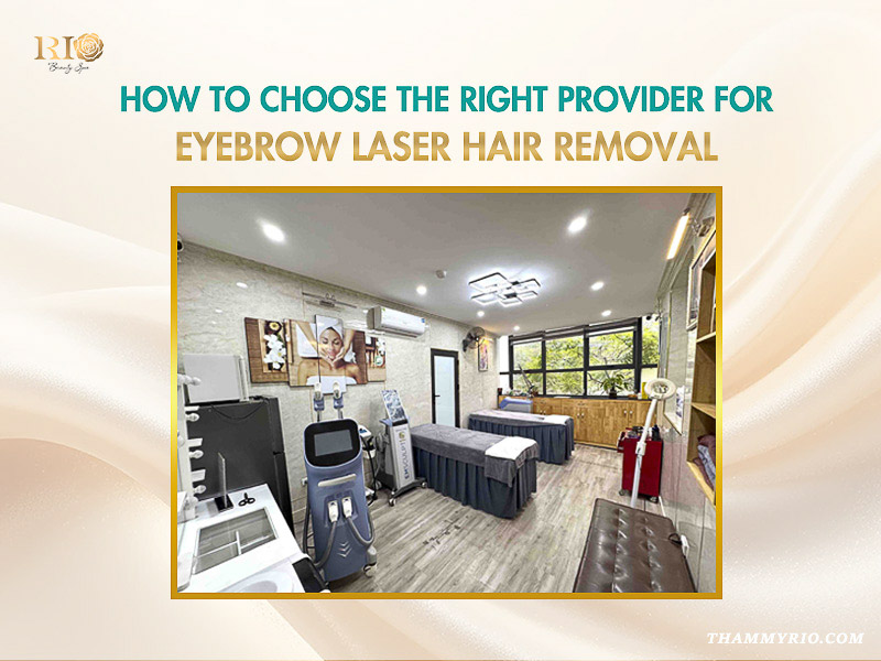 A modern and clean treatment room at Rio Beauty Spa for professional eyebrow laser hair removal services.