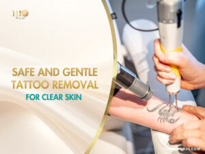 Safe and gentle tattoo removal procedure using modern laser technology for clear skin.