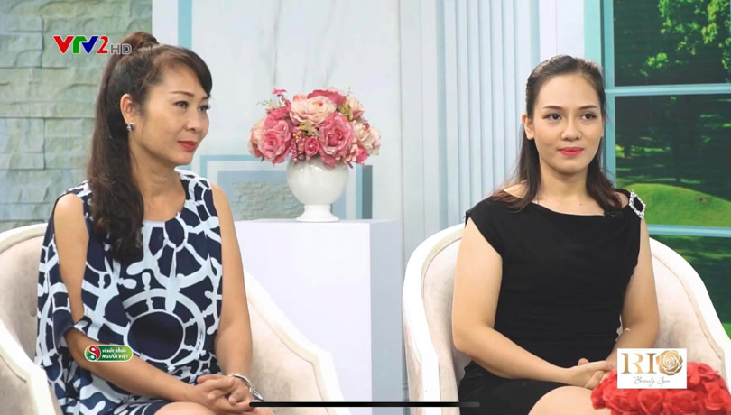 Laser and dermatology specialist Phạm Thanh Tâm discusses tattoo removal on VTV2