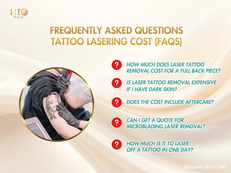 Expert performing tattoo lasering cost assessment at Rio Beauty Clinic