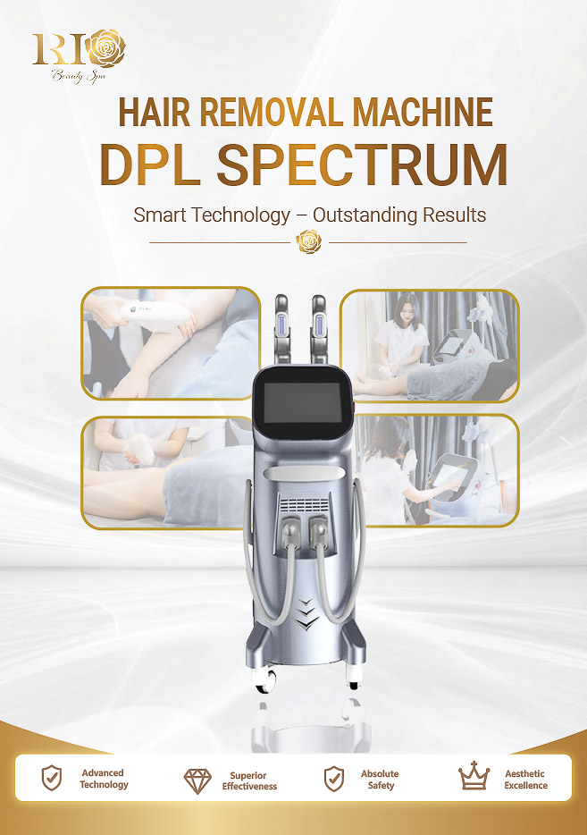 DPL Spectrum technology for professional laser hair removal and skin rejuvenation.