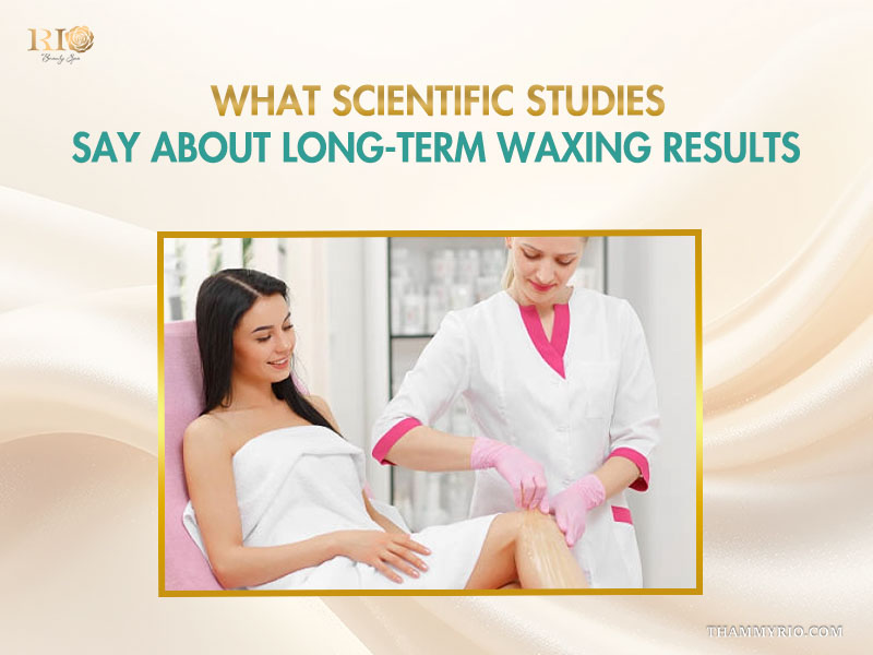 An expert in a white coat reviewing data to answer: Can Waxing Get Rid of Hair Permanently?