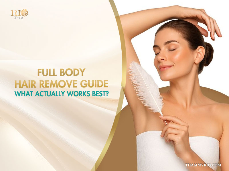 A person comparing various hair removal methods to find the best way to remove body hair effectively.