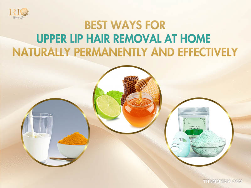 Natural ingredients like honey, lime, milk, and turmeric used as ways to get rid of facial hair at home.