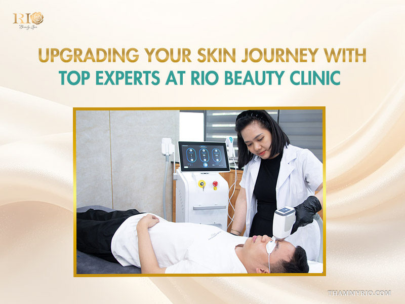 An expert performing laser treatment on a client at Rio Beauty Clinic, offering a permanent upgrade to how can i remove facial hair naturally.