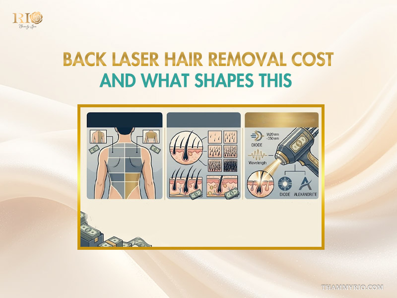 Key factors influencing back laser hair removal cost including treatment area size, hair density, and technology.