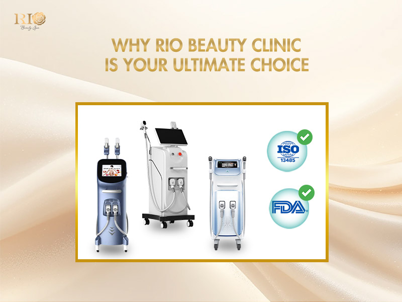 Advanced technology for laser hair removal for strawberry legs at Rio Beauty Clinic.