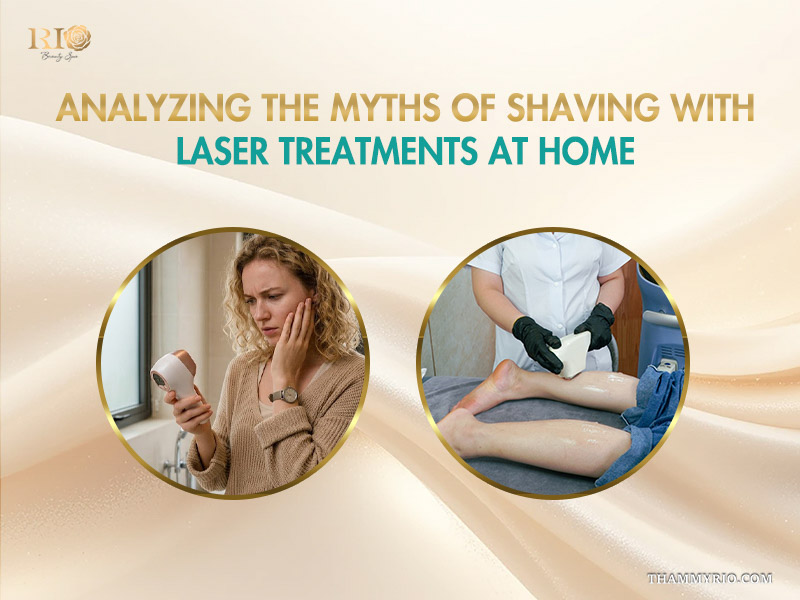 Comparing home laser device use and professional leg treatment for shaving for laser hair removal truths.