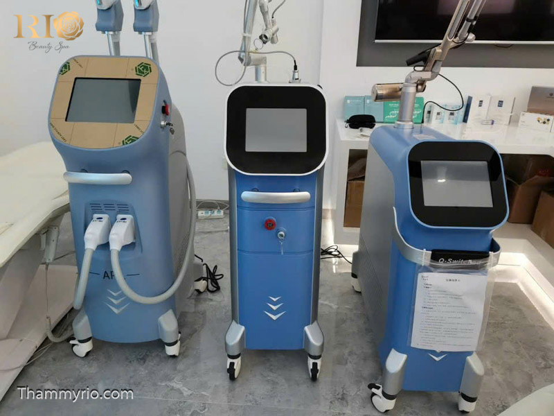 Máy móc công nghệ cao tại Thẩm Mỹ Rio Beauty Clinic đạt chứng chỉ quốc tế FDA, CE, TUV, ISO, CFDA.