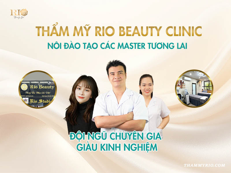 Đội ngũ chuyên gia tại Thẩm mỹ Rio Beauty Clinic, địa chỉ học phun xăm uy tín tại Hà Nội.