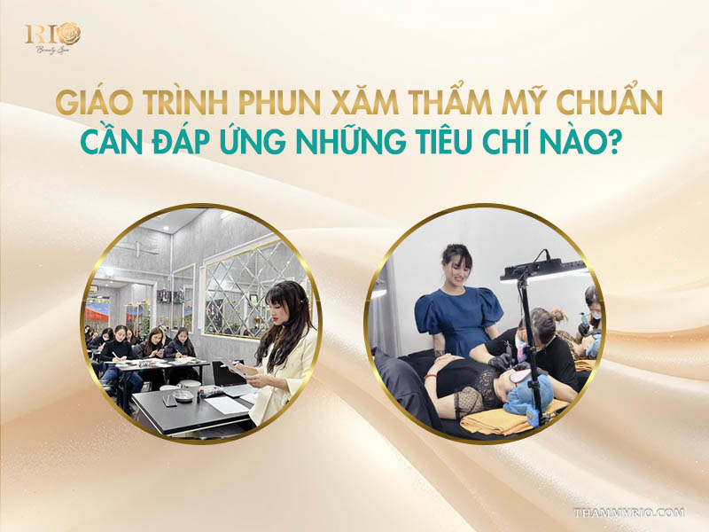 Giảng dạy lý thuyết và thực hành trên người thật theo giáo trình phun xăm chuẩn tại Rio Beauty Clinic.