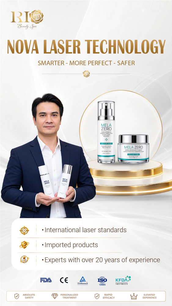 Mela Zero Skincare imported from Korea for post-laser melasma and pigmentation care