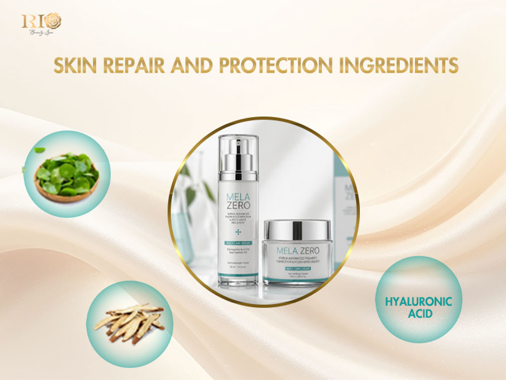 Mela Zero Skincare with natural ingredient extracts for post-laser skincare
