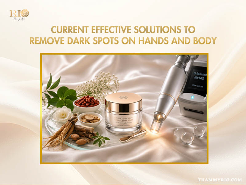 Current effective solutions to remove dark spots on hands and body