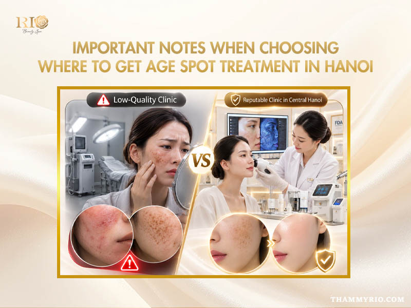 Important notes when choosing where to get age spot treatment in Hanoi