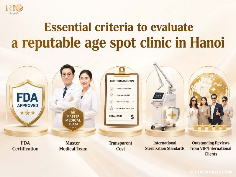 Essential criteria to evaluate a reputable age spot clinic in Hanoi