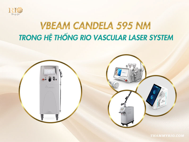 Hệ thống máy móc laser đa bước sóng tích hợp Công nghệ Vbeam Candela 595nm trong hệ thống Rio Vascular Laser System