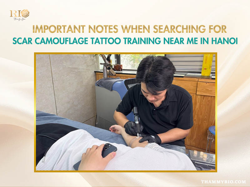 Important notes for scar camouflage tattoo training near me in Hanoi.