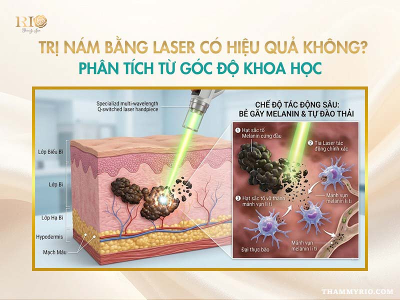 Trị nám bằng laser có hiệu quả không theo phân tích khoa học
